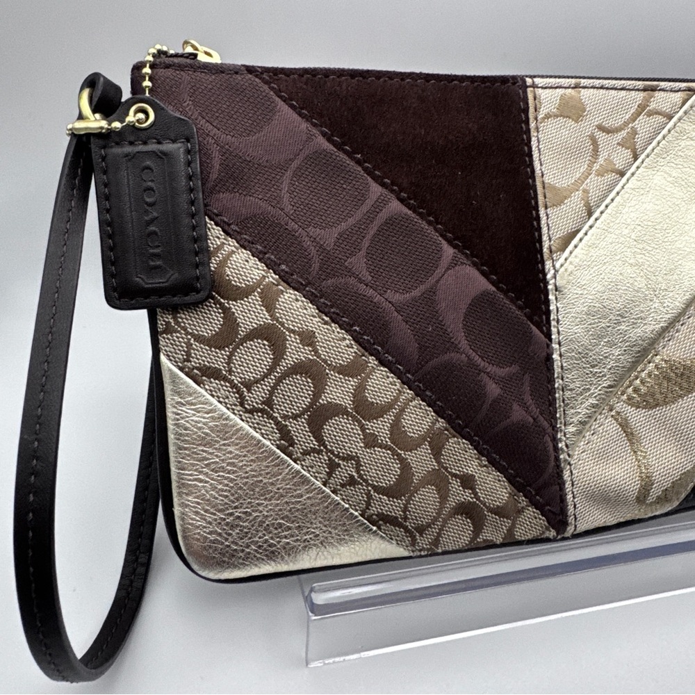 Coach Multicolor Patchwork Wristlet - image 3